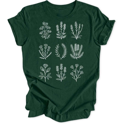 Blooming Grid Unisex T-Shirt - Wild Spirit