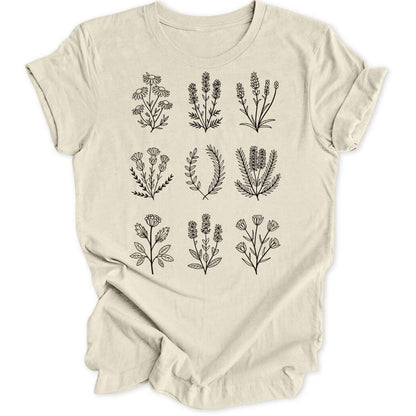 Blooming Grid Unisex T-Shirt - Wild Spirit