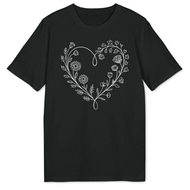 Blumenherz Bio T-Shirt - Wild Spirit