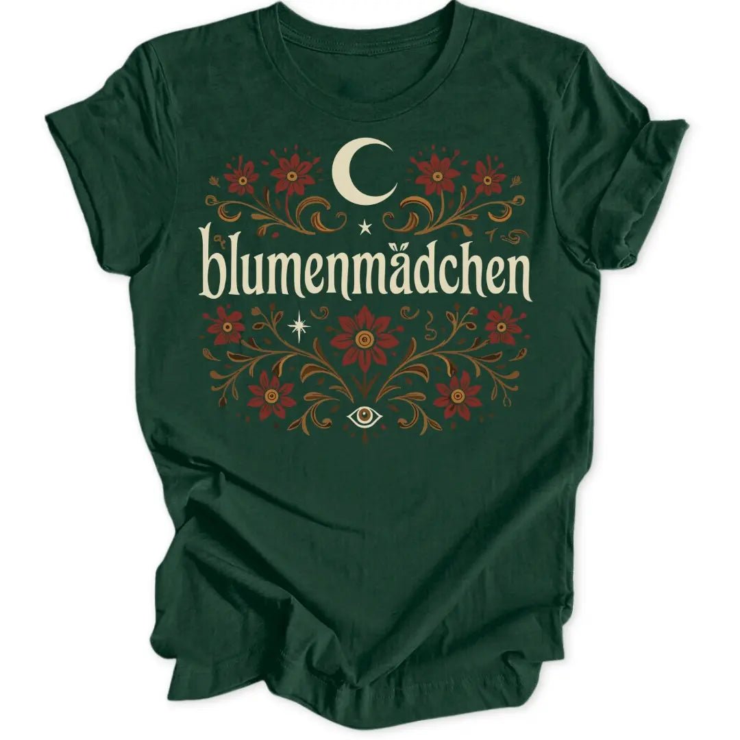 Blumenmädchen Mond Unisex T-Shirt - Wild Spirit