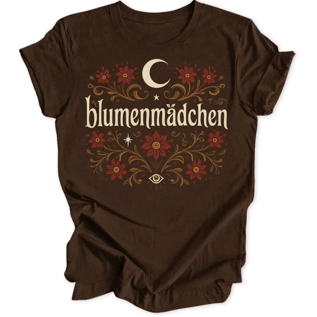 Blumenmädchen Mond Unisex T-Shirt - Wild Spirit