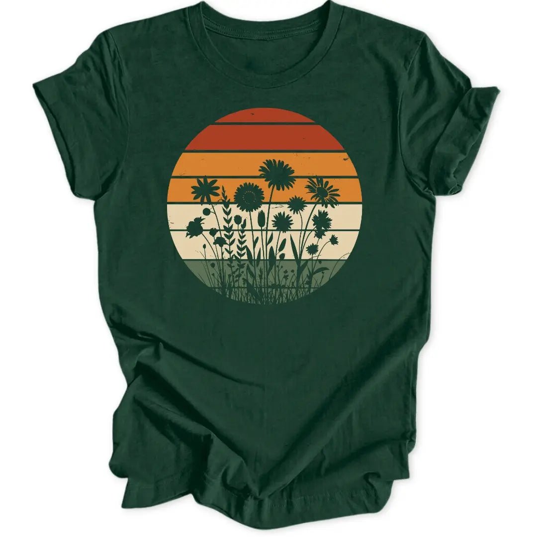 Blumenstreifen Unisex T-Shirt - Wild Spirit