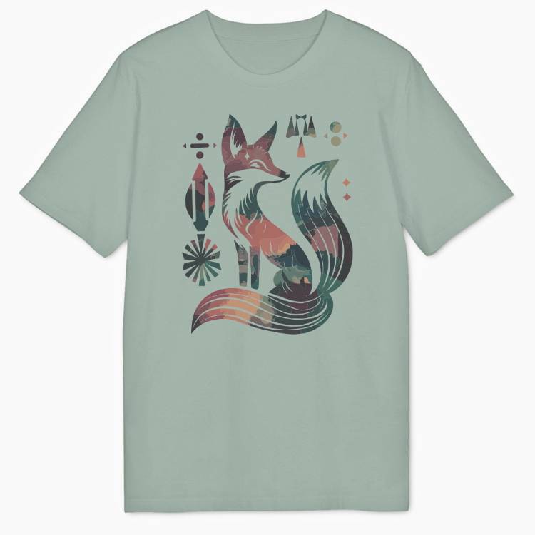 Boho Fox Bio T-Shirt - Wild Spirit