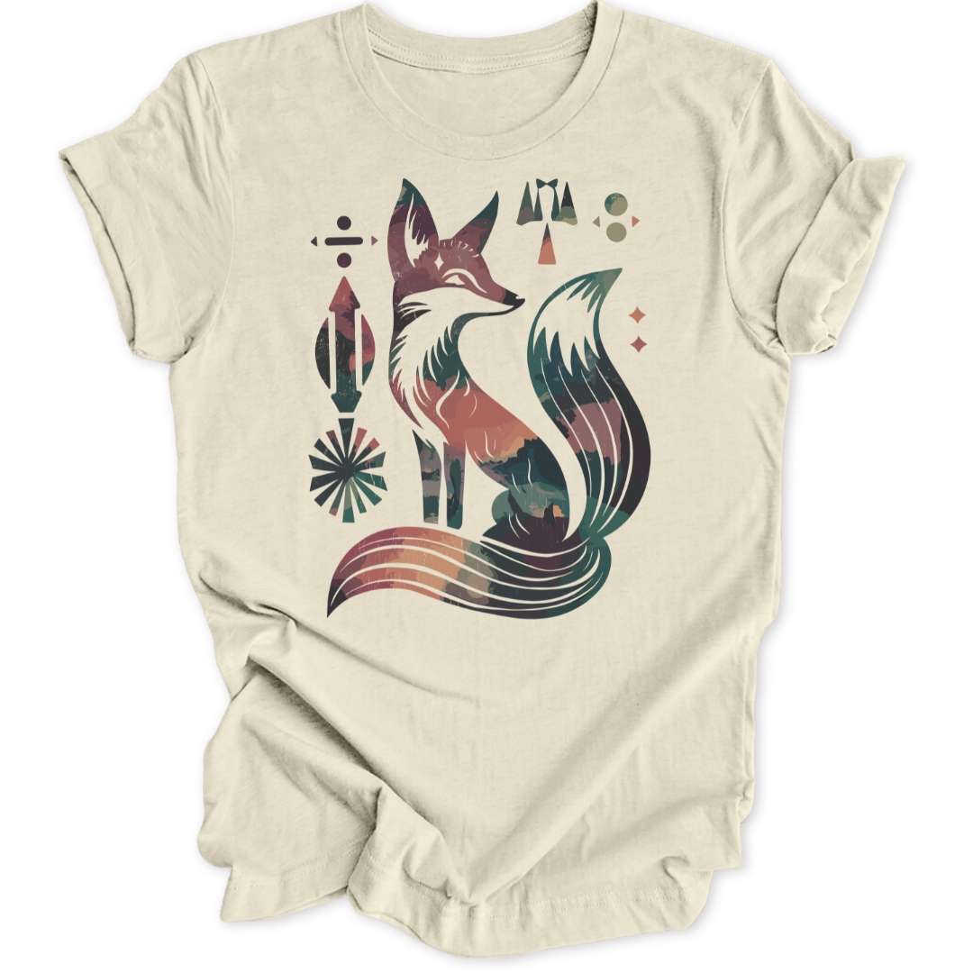 Boho Fox T-Shirt T-Shirt Natur / S