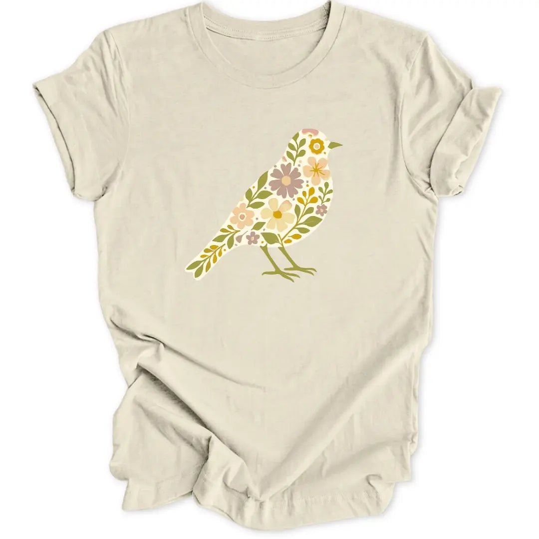 Botanical Bird Unisex T-Shirt - Wild Spirit
