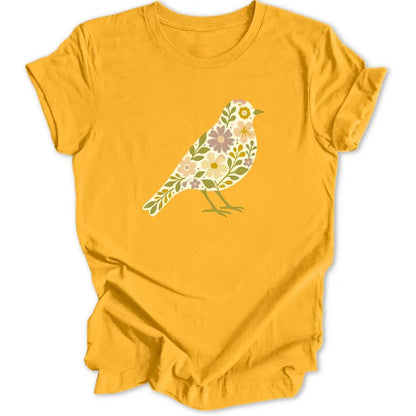 Botanical Bird Unisex T-Shirt - Wild Spirit