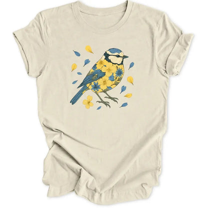 Botanische Blaumeise Unisex T-Shirt - Wild Spirit