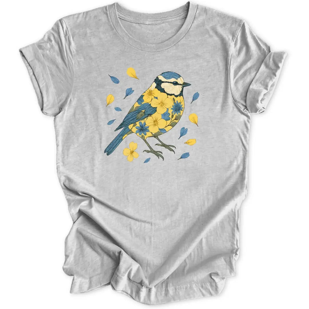 Botanische Blaumeise Unisex T-Shirt - Wild Spirit