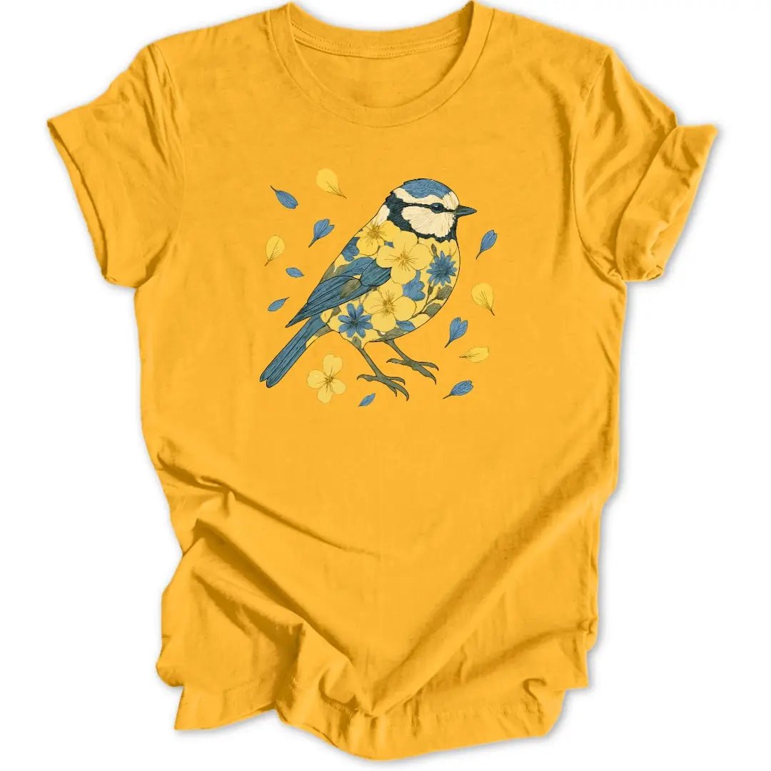 Botanische Blaumeise Unisex T-Shirt - Wild Spirit