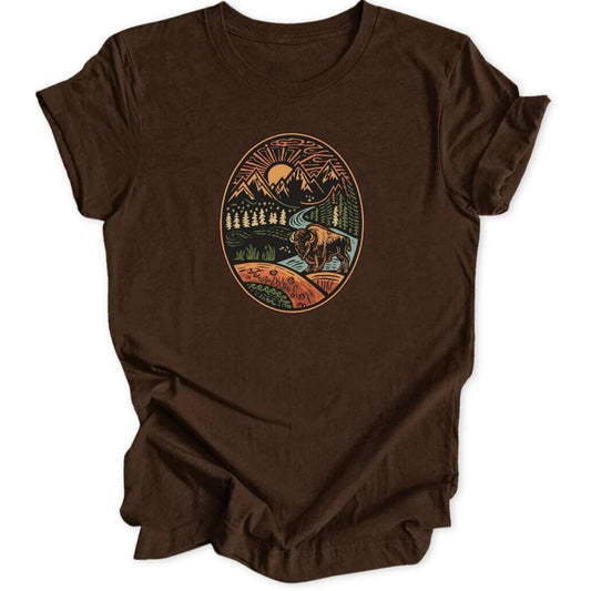 Buffalo Badge Unisex T-Shirt - Wild Spirit