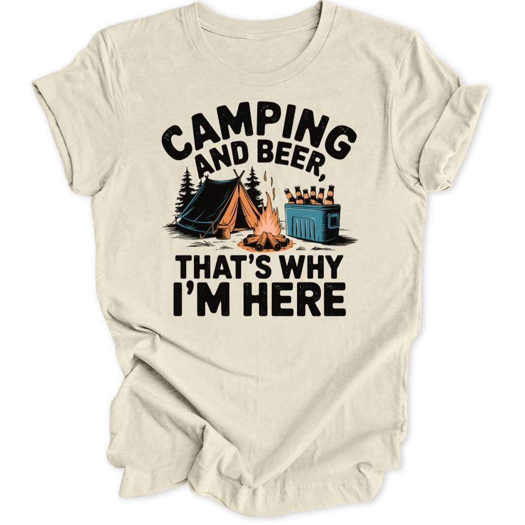 Camping & Beer T-Shirt T-Shirt Natur / S