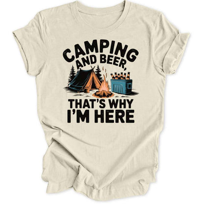 Camping & Beer T-Shirt T-Shirt Natur / S