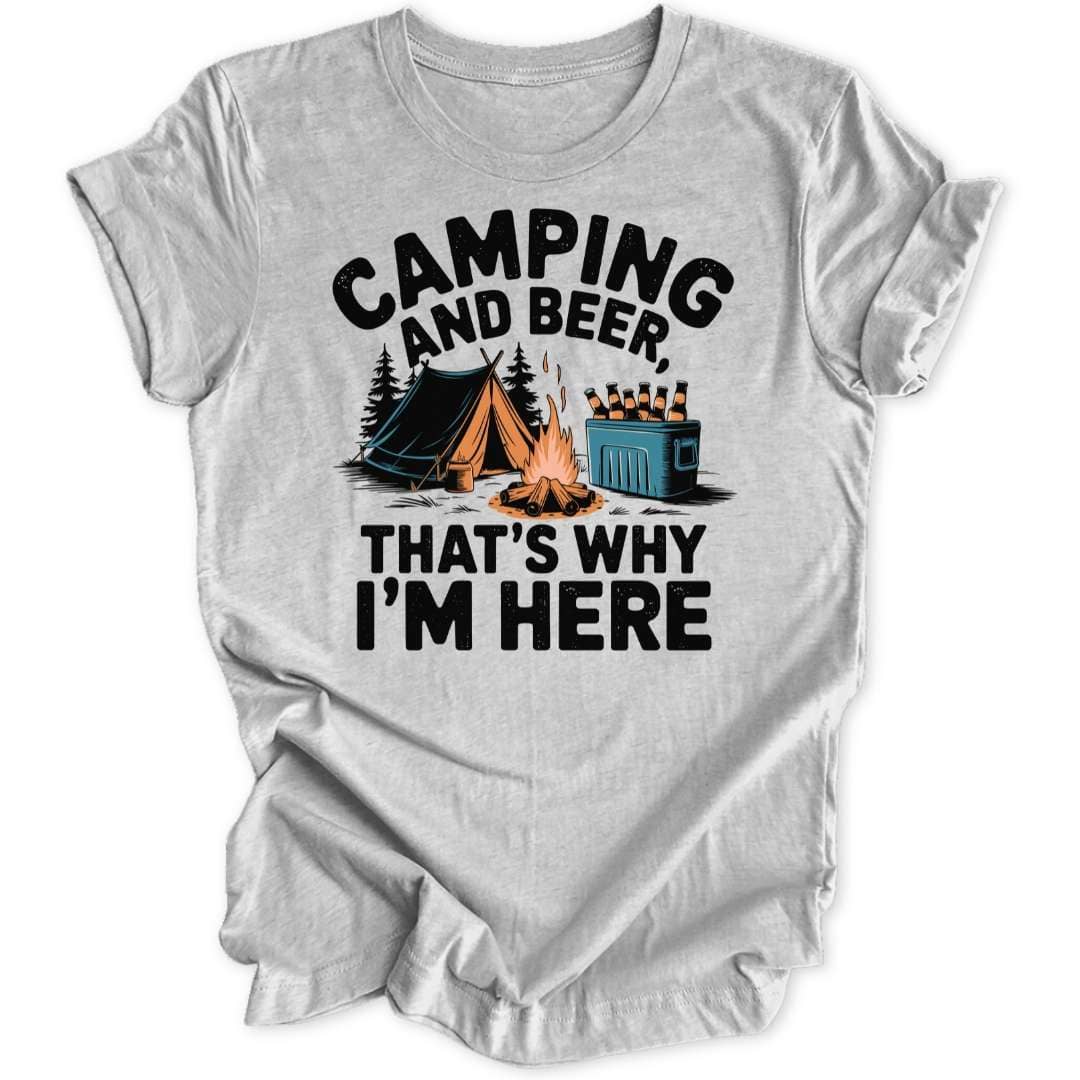 Camping & Beer T-Shirt T-Shirt Sport Grey / S