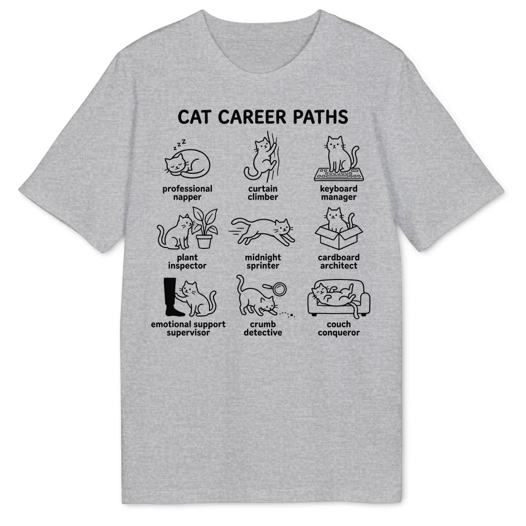 Cat Career Paths Bio T-Shirt - Wild Spirit