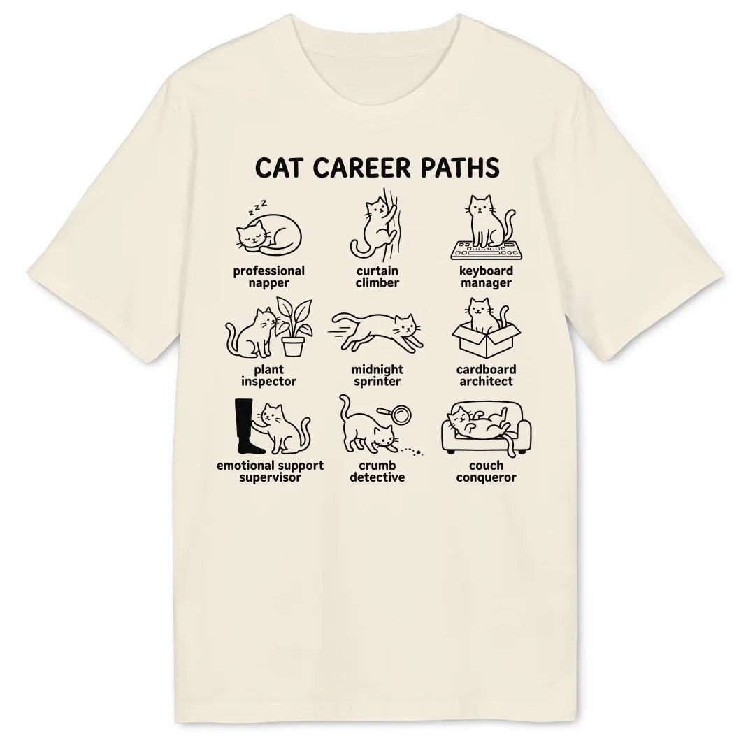 Cat Career Paths Bio T-Shirt - Wild Spirit