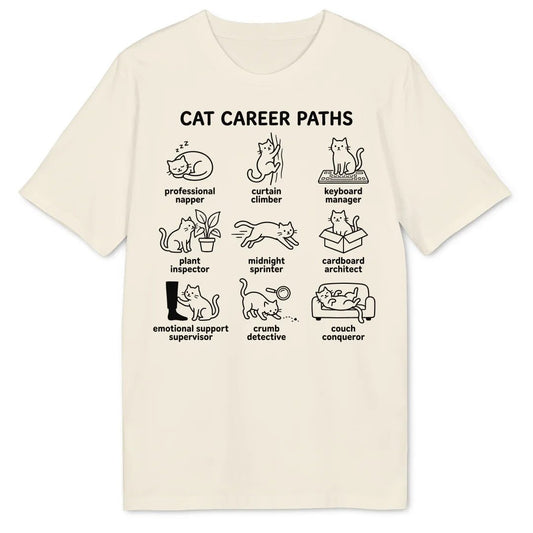 Cat Career Paths Bio T-Shirt - Wild Spirit