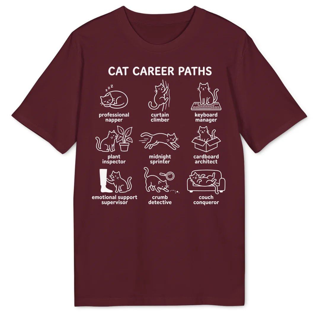 Cat Career Paths Bio T-Shirt - Wild Spirit