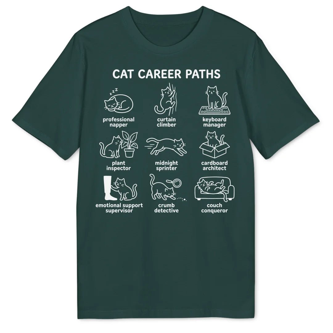 Cat Career Paths Bio T-Shirt - Wild Spirit