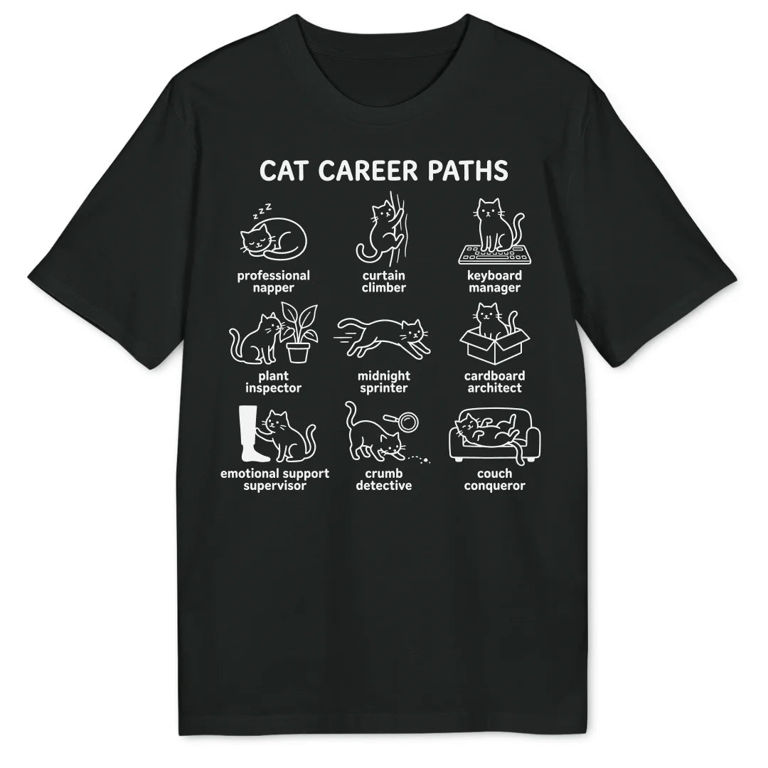 Cat Career Paths Bio T-Shirt - Wild Spirit