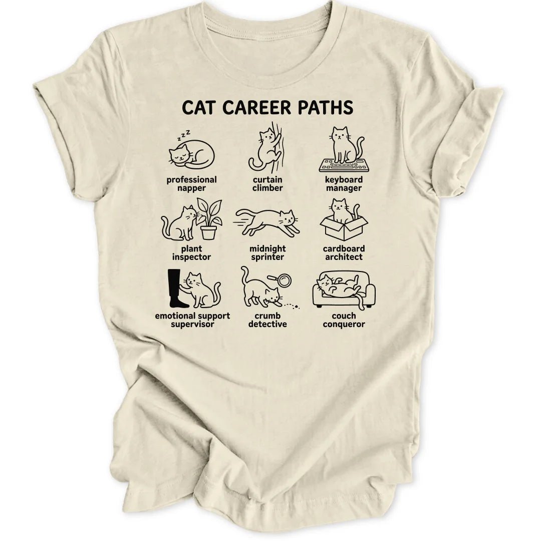 Cat Career Paths Unisex T-Shirt - Wild Spirit