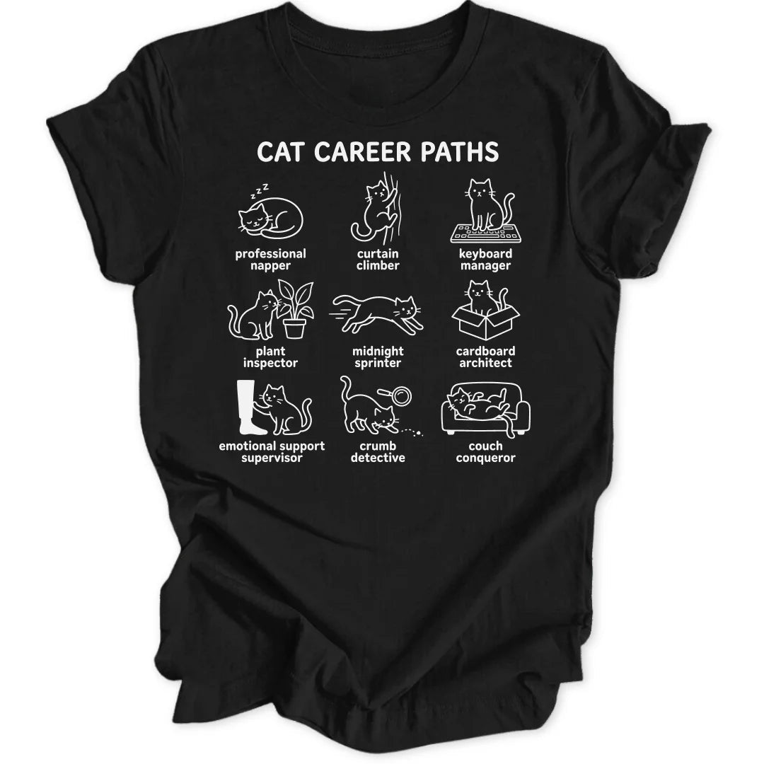 Cat Career Paths Unisex T-Shirt - Wild Spirit