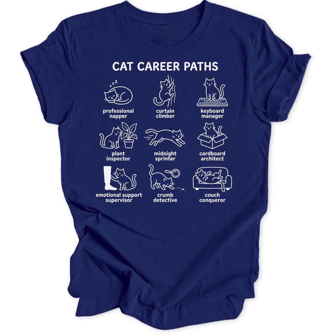 Cat Career Paths Unisex T-Shirt - Wild Spirit