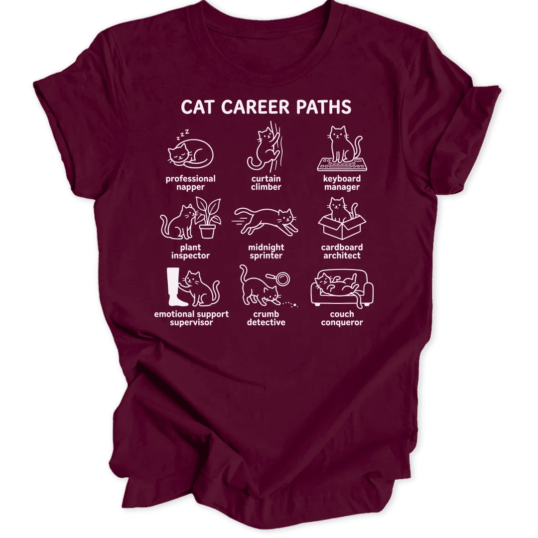 Cat Career Paths Unisex T-Shirt - Wild Spirit