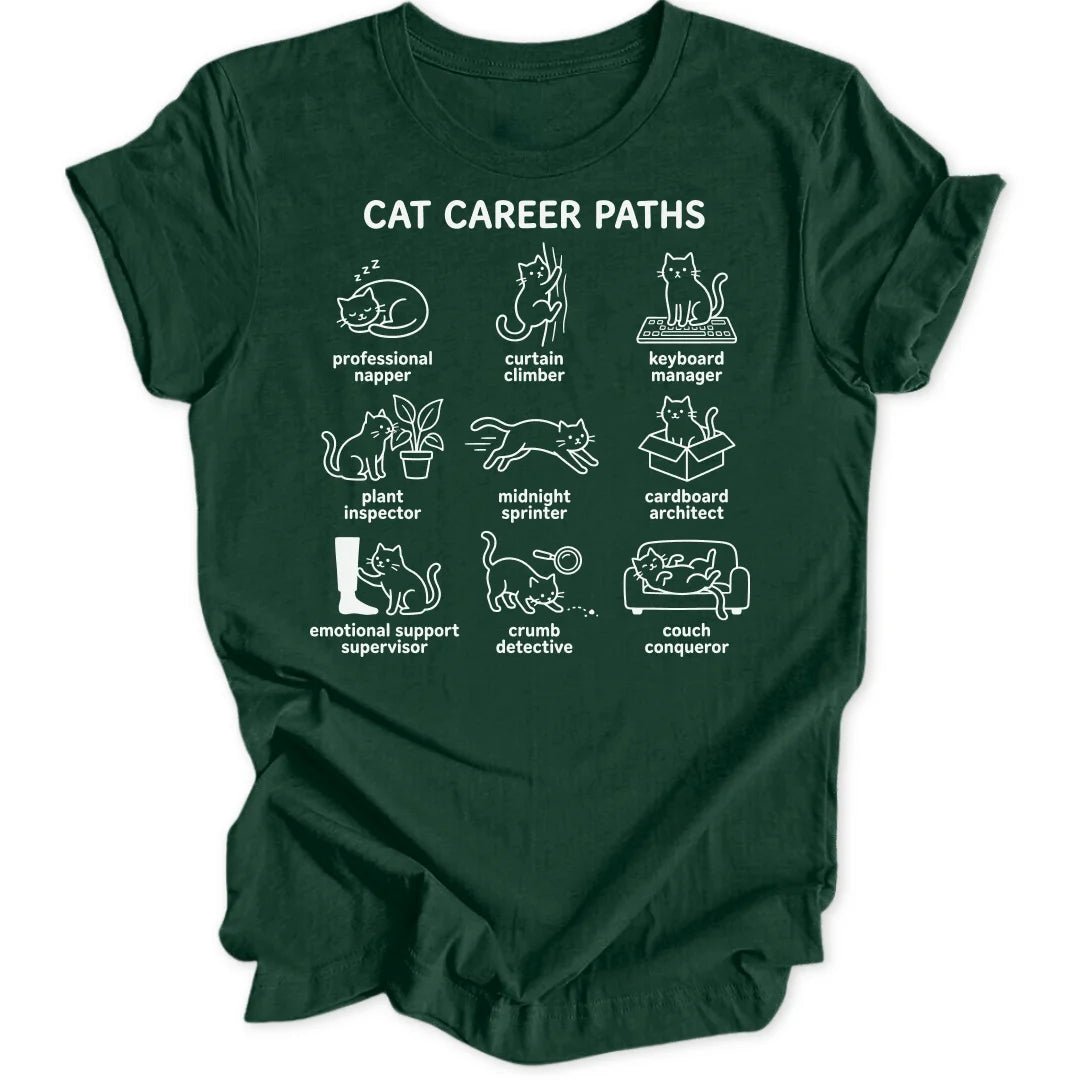 Cat Career Paths Unisex T-Shirt - Wild Spirit