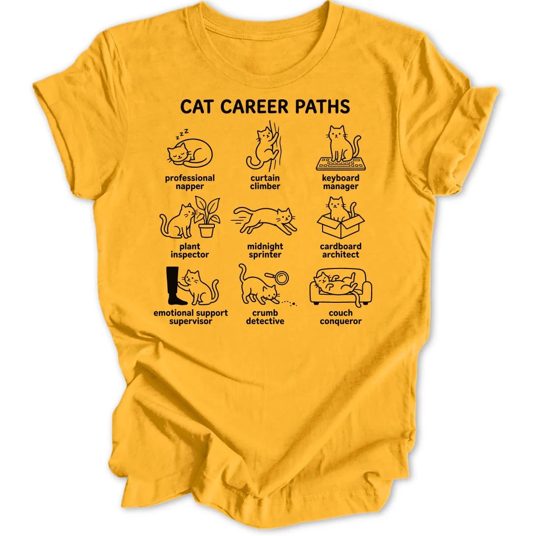 Cat Career Paths Unisex T-Shirt - Wild Spirit