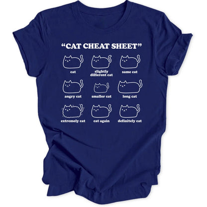 Cat Cheat Sheet II Unisex T-Shirt - Wild Spirit