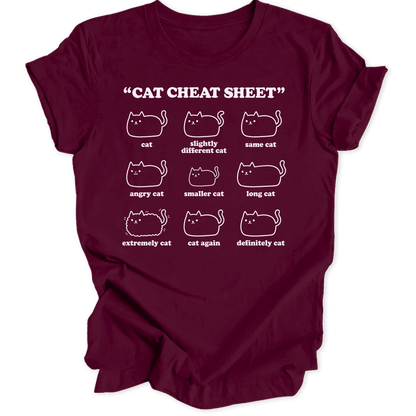 Cat Cheat Sheet II Unisex T-Shirt - Wild Spirit