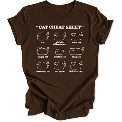 Cat Cheat Sheet II Unisex T-Shirt - Wild Spirit