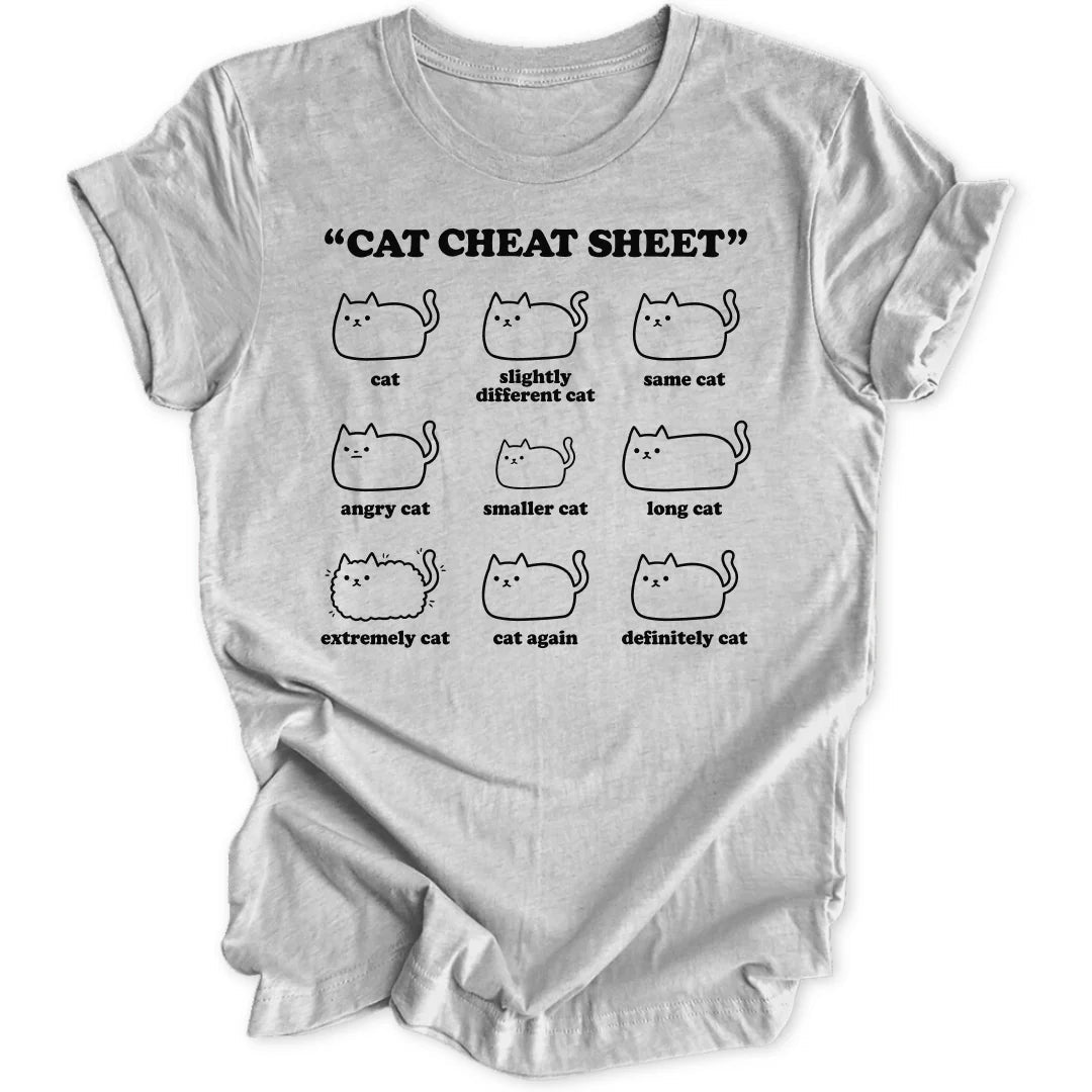 Cat Cheat Sheet II Unisex T-Shirt - Wild Spirit