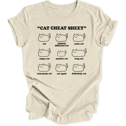 Cat Cheat Sheet II Unisex T-Shirt - Wild Spirit