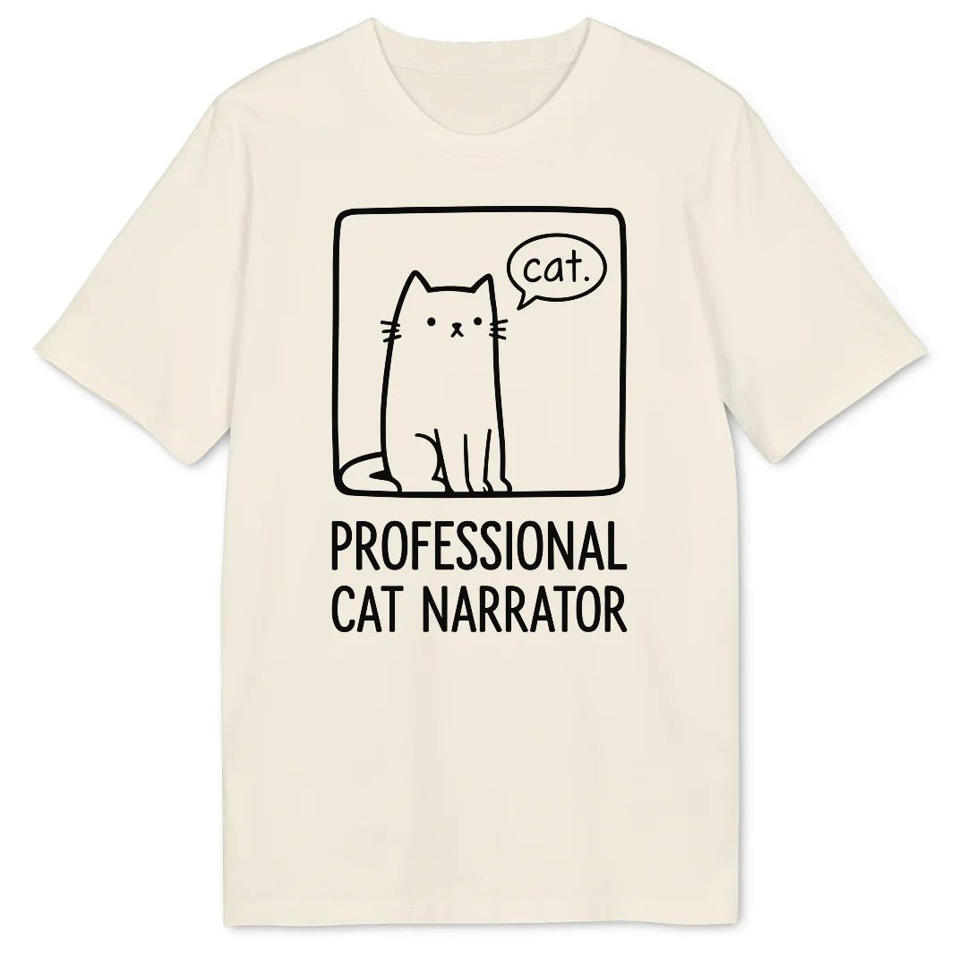 Cat Narrator Doodle Bio T-Shirt - Wild Spirit