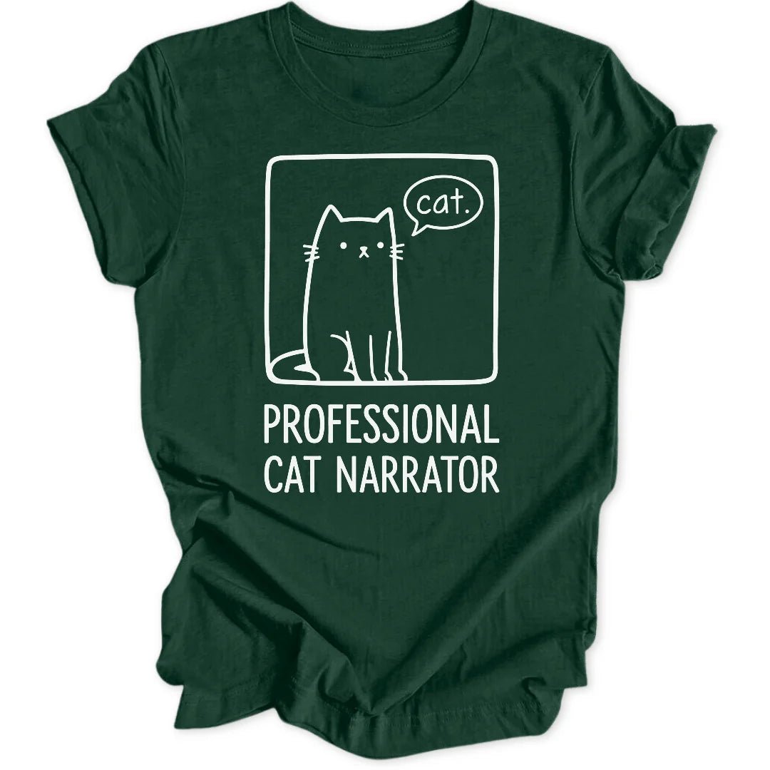 Cat Narrator Doodle Unisex T-Shirt - Wild Spirit