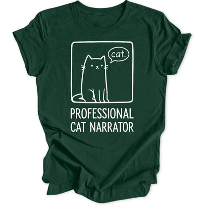 Cat Narrator Doodle Unisex T-Shirt - Wild Spirit