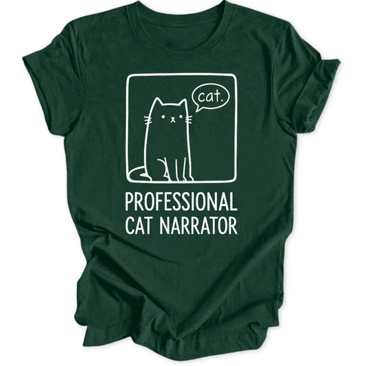 Cat Narrator Doodle Unisex T-Shirt - Wild Spirit
