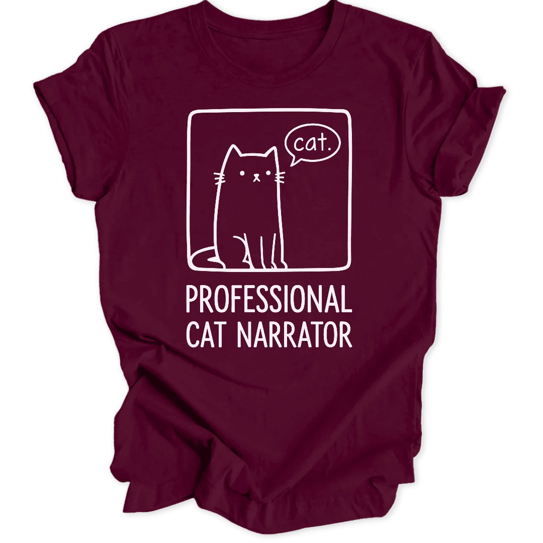 Cat Narrator Doodle Unisex T-Shirt - Wild Spirit