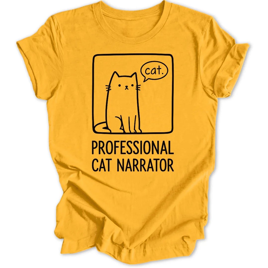 Cat Narrator Doodle Unisex T-Shirt - Wild Spirit