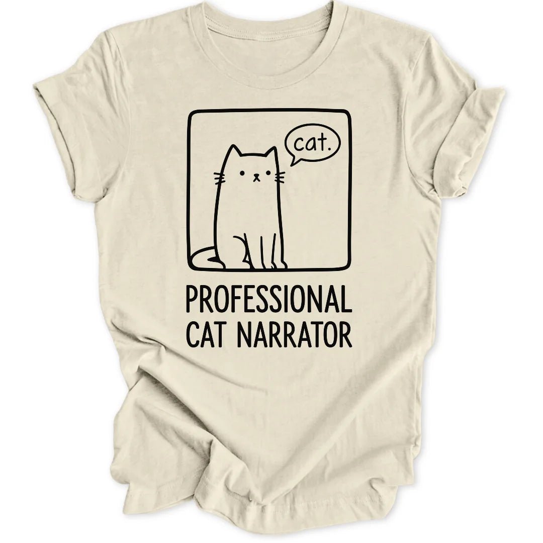 Cat Narrator Doodle Unisex T-Shirt - Wild Spirit