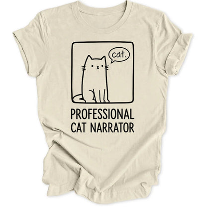 Cat Narrator Doodle Unisex T-Shirt - Wild Spirit