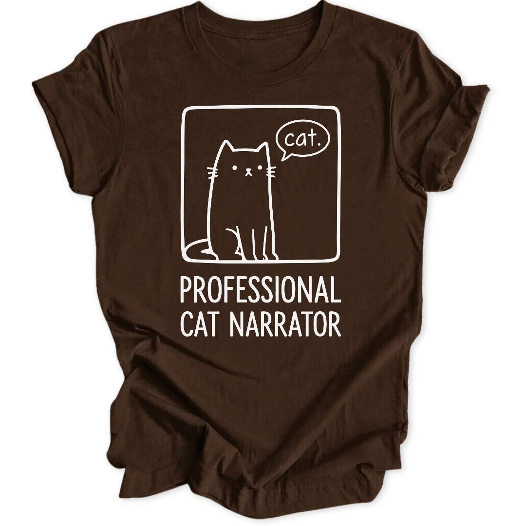 Cat Narrator Doodle Unisex T-Shirt - Wild Spirit
