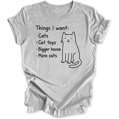 Cat Wishlist Unisex T-Shirt - Wild Spirit
