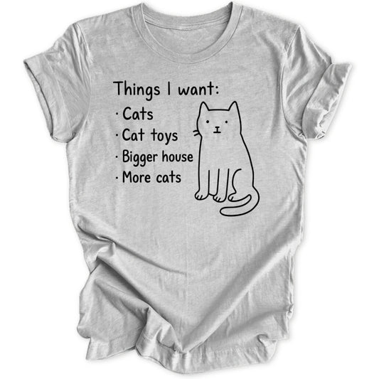 Cat Wishlist Unisex T-Shirt - Wild Spirit