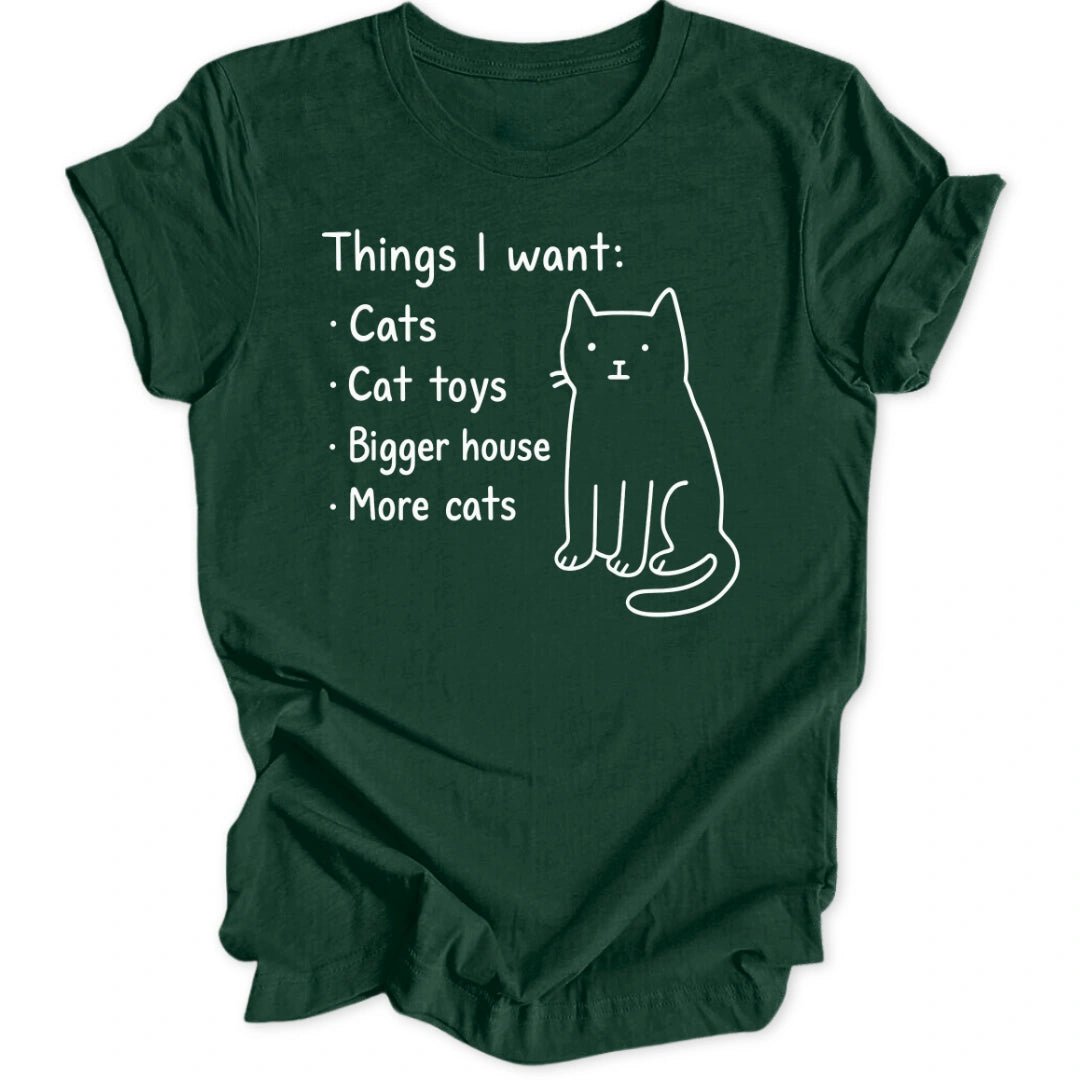 Cat Wishlist Unisex T-Shirt - Wild Spirit