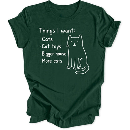 Cat Wishlist Unisex T-Shirt - Wild Spirit