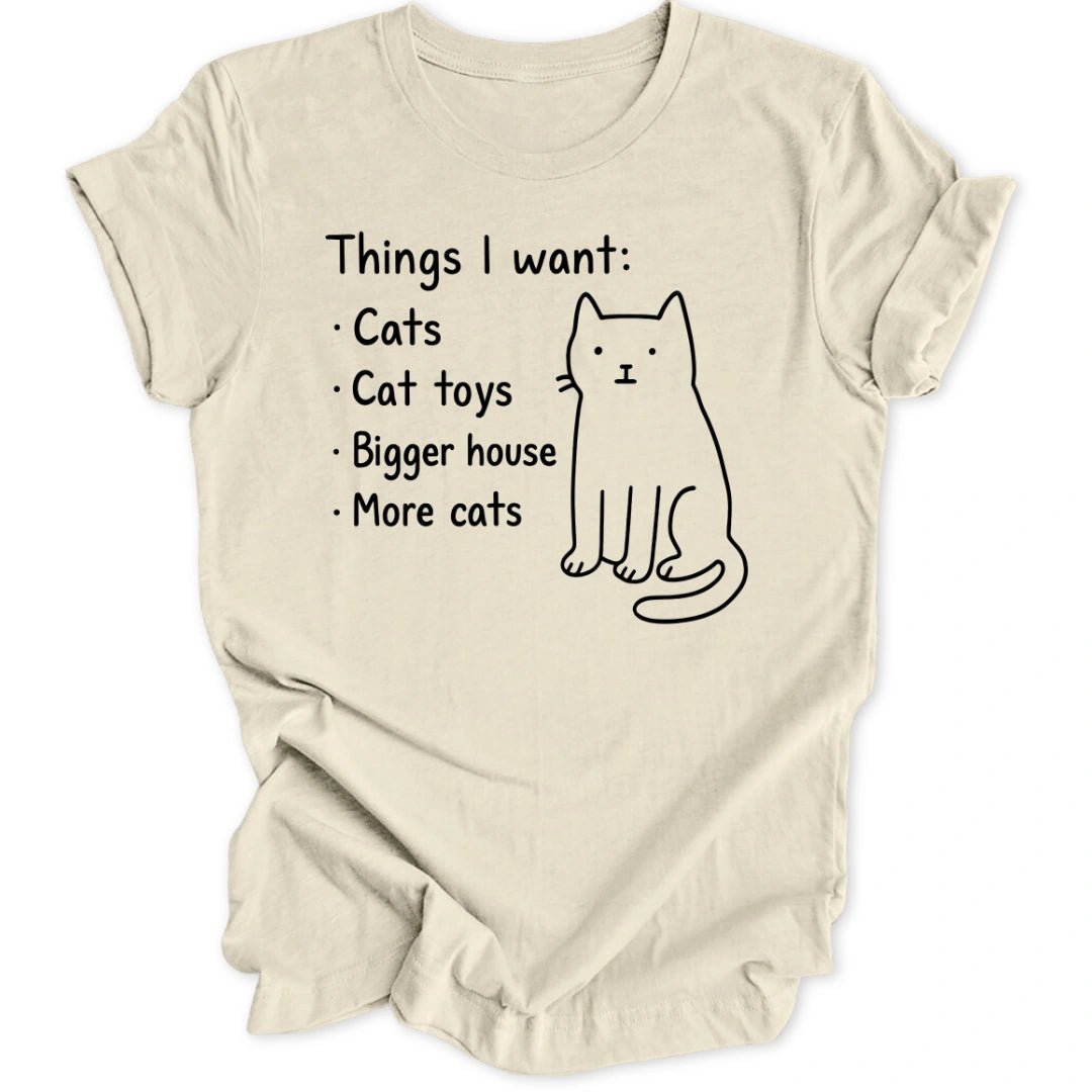 Cat Wishlist Unisex T-Shirt - Wild Spirit
