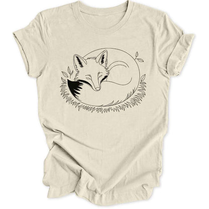 Cozy Fuchs Unisex T-Shirt T-Shirt Natur / S