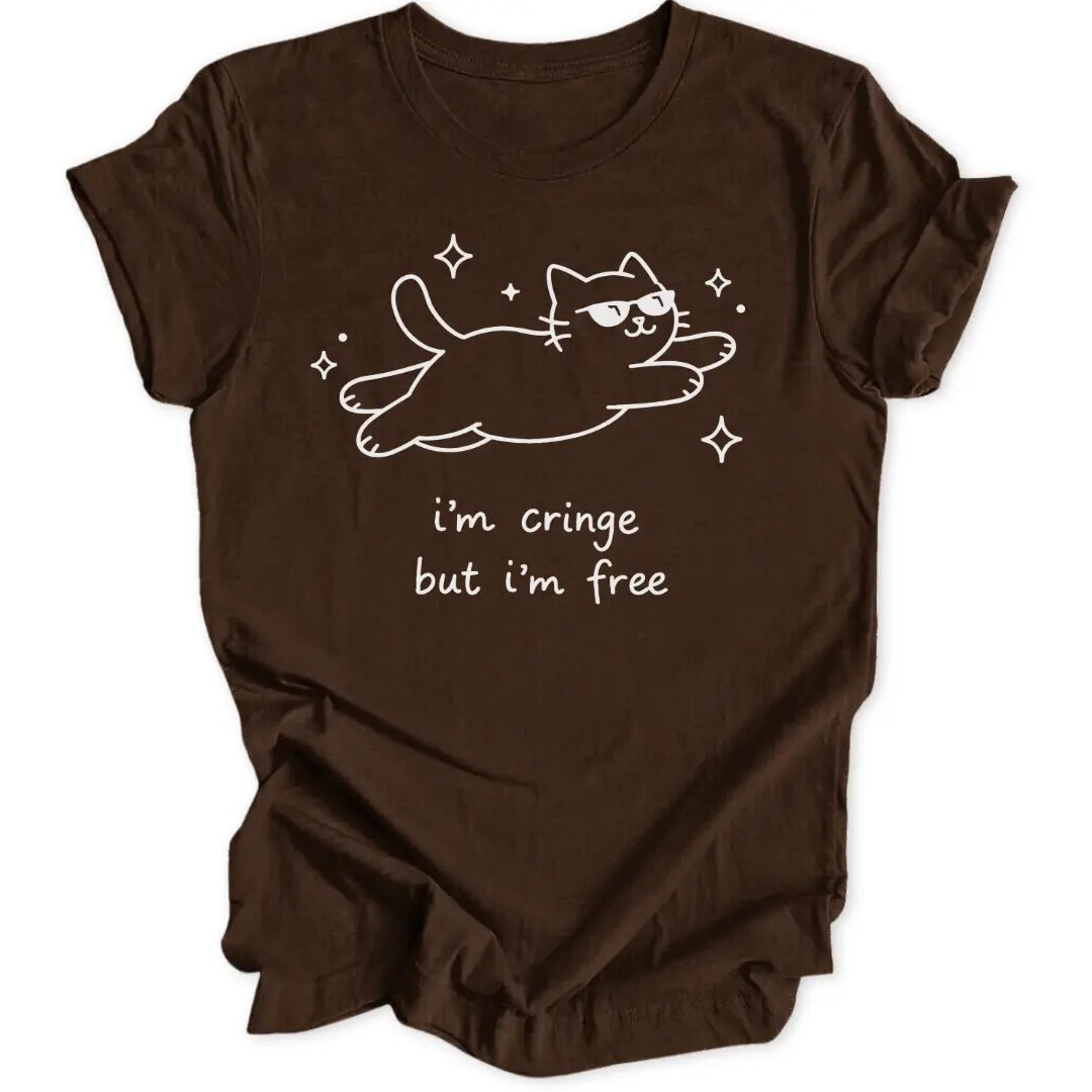 Cringe But Free Cat Unisex T-Shirt - Wild Spirit